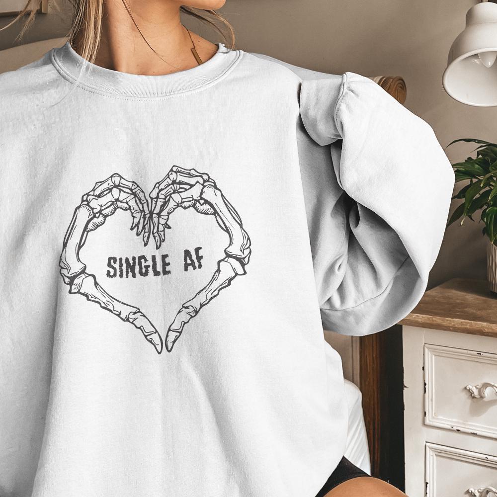 Single AF PNG, Valentines Day PNG - 300 DPI Design for T-Shirt