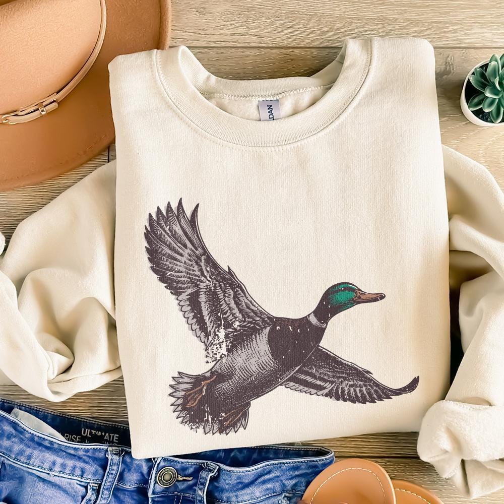 Mallard Duck PNG, Wild Duck Clipart - 300 DPI Design for T-Shirt