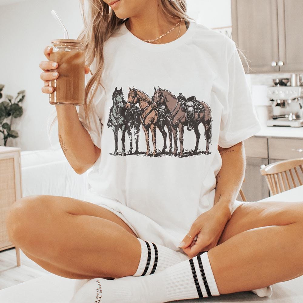 Western Horse PNG, Western Sublimation Design - 300 DPI Design for T-Shirt