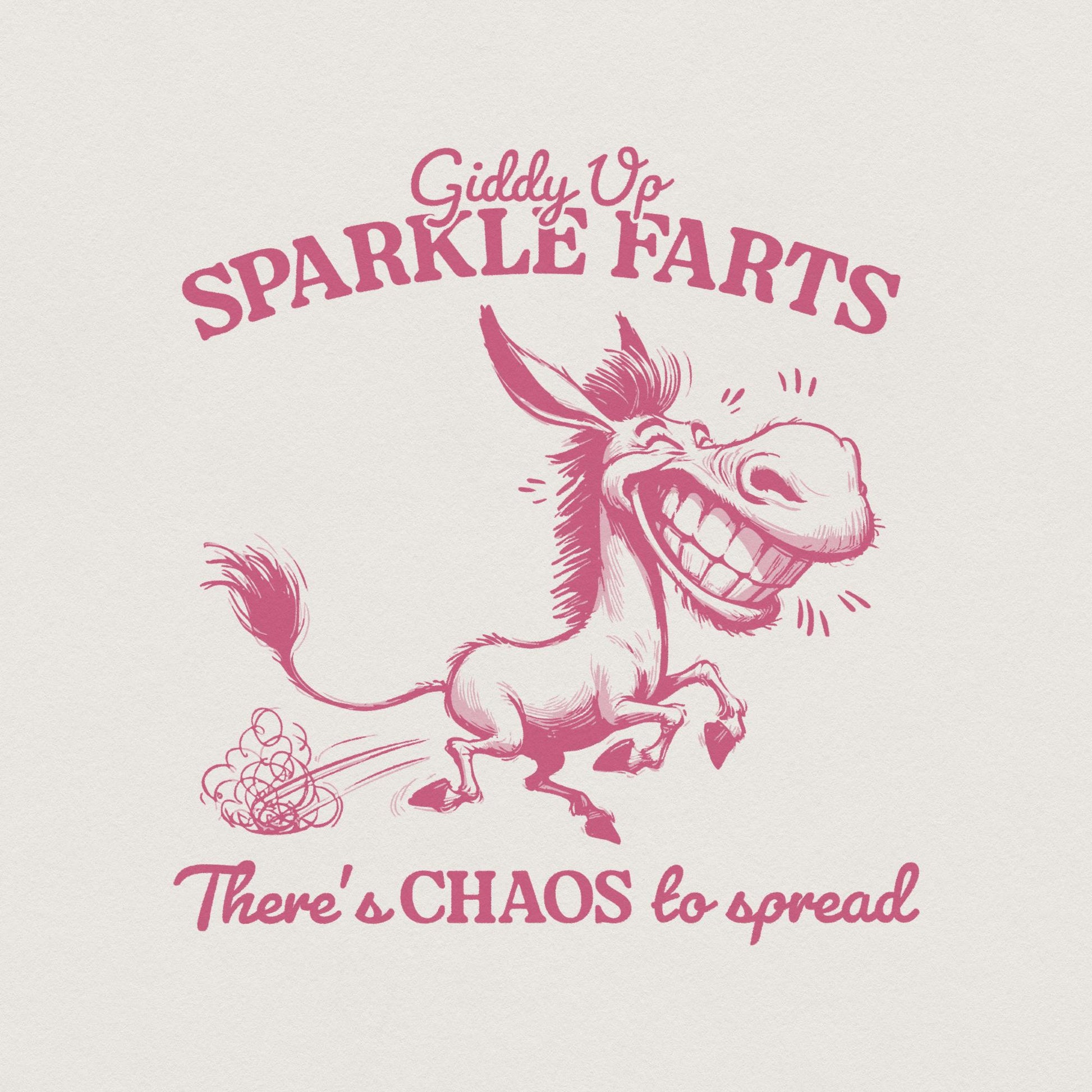 Giddy Up Sparkle Farts PNG, Sarcastic Western Humor - 300 DPI Design for