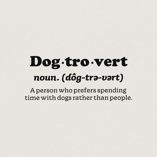Dogtrovert Definition PNG, Dog Mom png - 300 DPI Design for T-Shirt