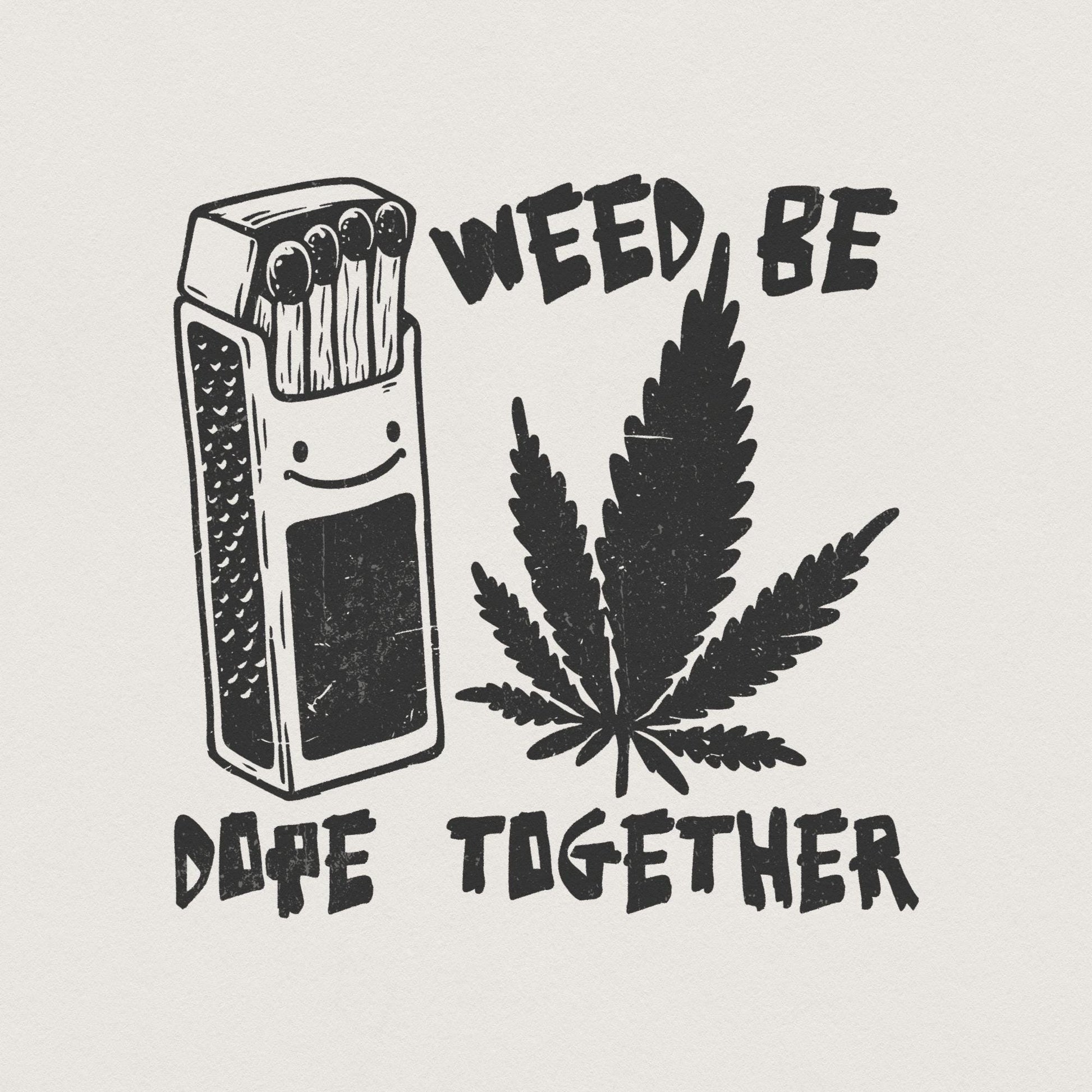 Stoner Valentine PNG, Retro Valentine’s Day - 300 DPI Design for T-Shirt