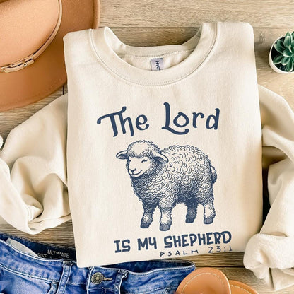The Lord is My Shepherd Png, Christian Easter Sublimation - 300 DPI