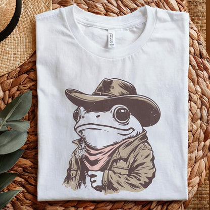 Cowboy Frog PNG, Funny Meme PNG - 300 DPI Design for T-Shirt
