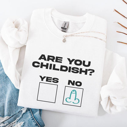 Funny Shirt Design, Childish Humor png - 300 DPI Design for T-Shirt