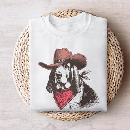 Cowboy Dog PNG, Cowboy Hat - 300 DPI Design for T-Shirt