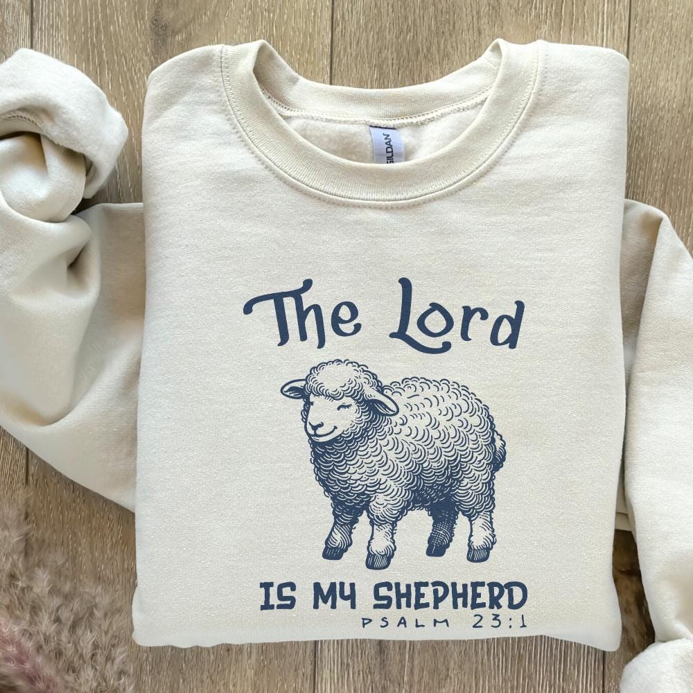The Lord is My Shepherd Png, Christian Easter Sublimation - 300 DPI