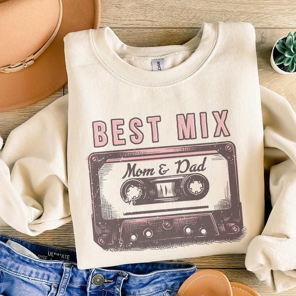 Best Mix Mom and Dad PNG, Baby png - 300 DPI Design for T-Shirt