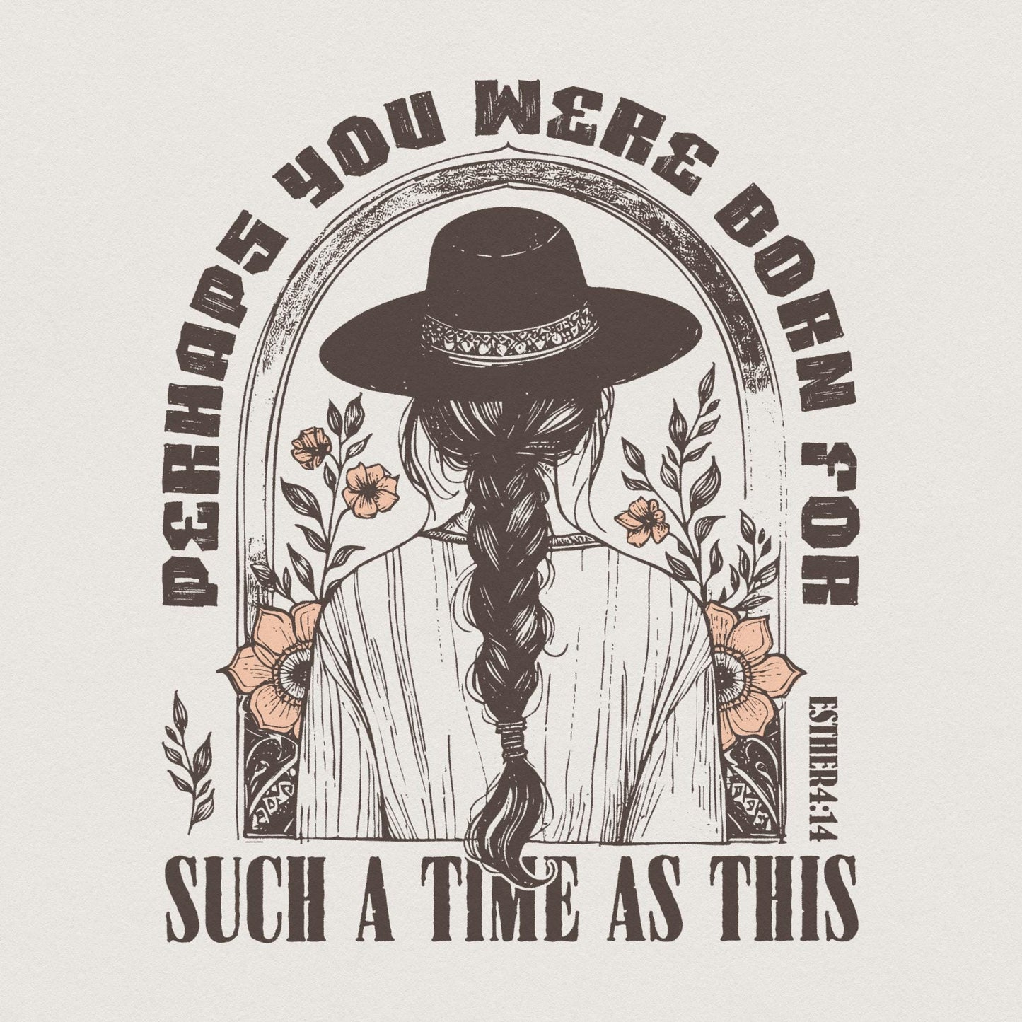 Western PNG Sublimation Design, Esther 4:14 Bible Verse Faith Png - 300