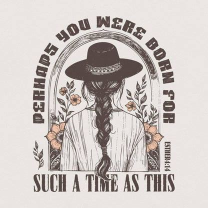 Western PNG Sublimation Design, Esther 4:14 Bible Verse Faith Png - 300