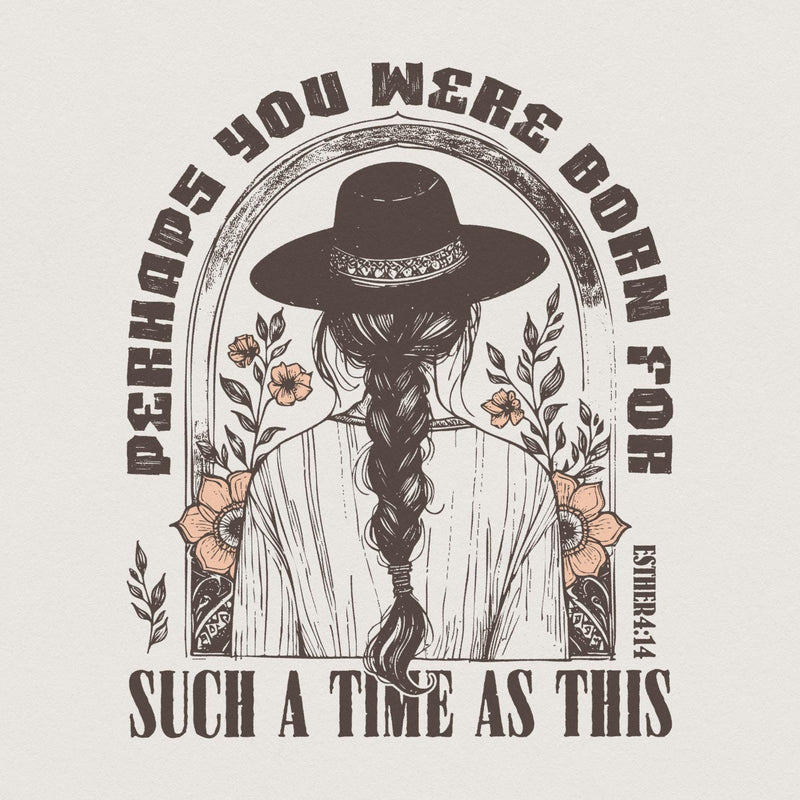 Western PNG Sublimation Design, Esther 4:14 Bible Verse Faith Png - 300