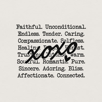 xoxo words png, Romantic Valentines Day png - 300 DPI Design for T-Shirt