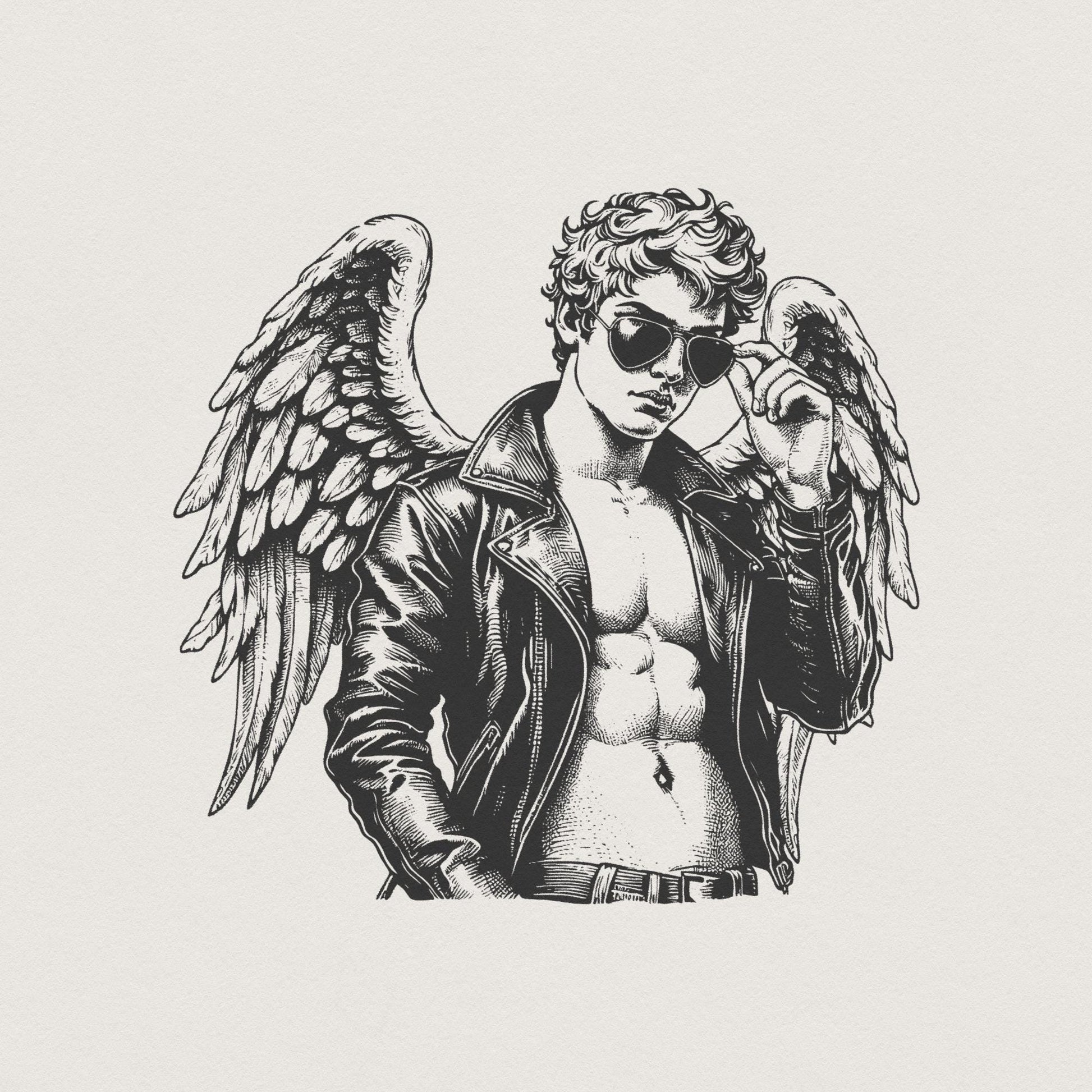 Sexy Cupid PNG, Valentines Day Digital File - 300 DPI Design for T-Shirt