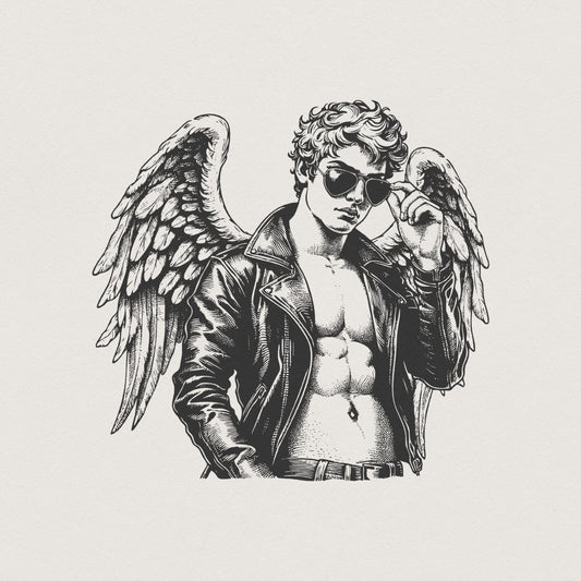 Sexy Cupid PNG, Valentines Day Digital File - 300 DPI Design for T-Shirt