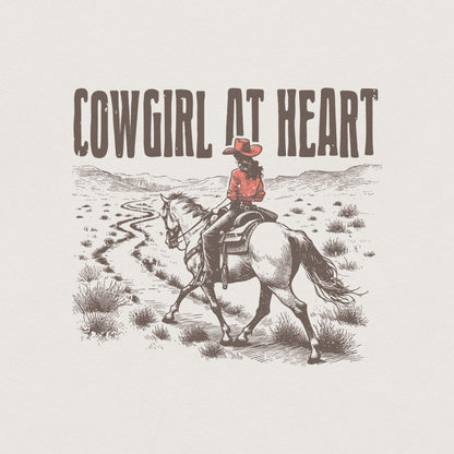 Western Cowgirl Png, Western Valentines Png - 300 DPI Design for T-Shirt