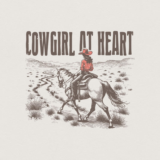 Western Cowgirl Png, Western Valentines Png - 300 DPI Design for T-Shirt