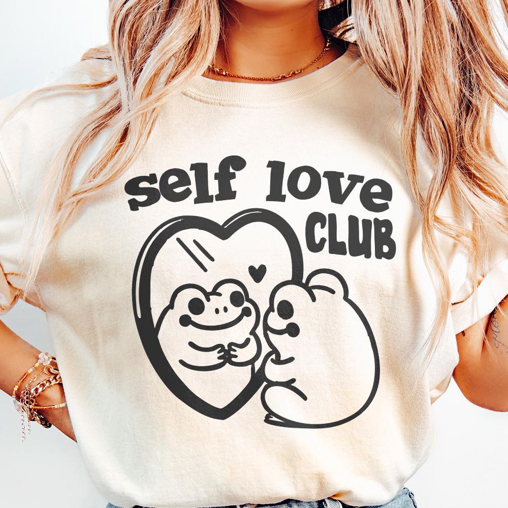 Self Love Social Club Png, Retro valentines png - 300 DPI Design for