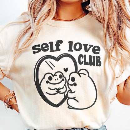 Self Love Social Club Png, Retro valentines png - 300 DPI Design for