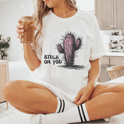 Stuck on You PNG, Western Valentine’s Day Png - 300 DPI Design for T-Shirt