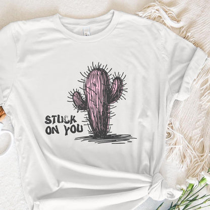 Stuck on You PNG, Western Valentine’s Day Png - 300 DPI Design for T-Shirt