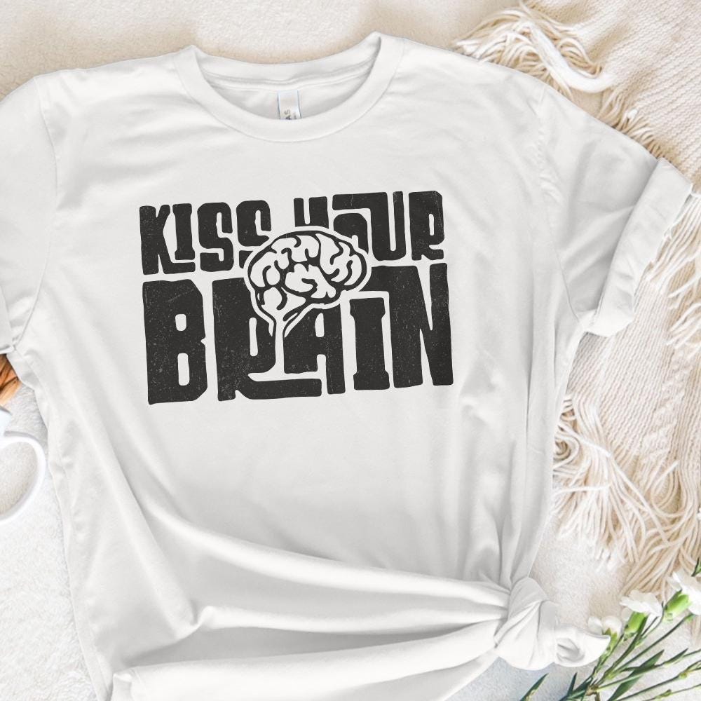 Kiss Your Brain Png, Teacher Appreciation Png - 300 DPI Design for T-Shirt