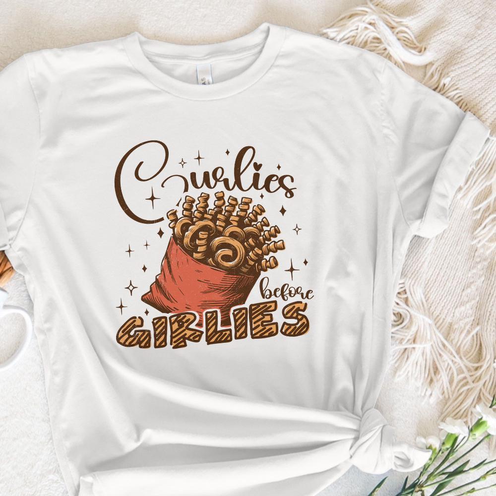Curlies Before Girlies PNG, Valentine Day Sublimation - 300 DPI Design