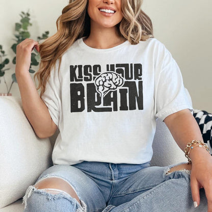 Kiss Your Brain Png, Teacher Appreciation Png - 300 DPI Design for T-Shirt