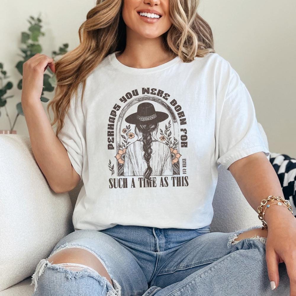 Western PNG Sublimation Design, Esther 4:14 Bible Verse Faith Png - 300