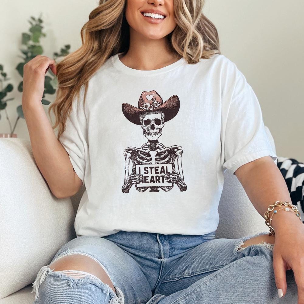 I Steal Hearts Png, Skeleton Valentine - 300 DPI Design for T-Shirt