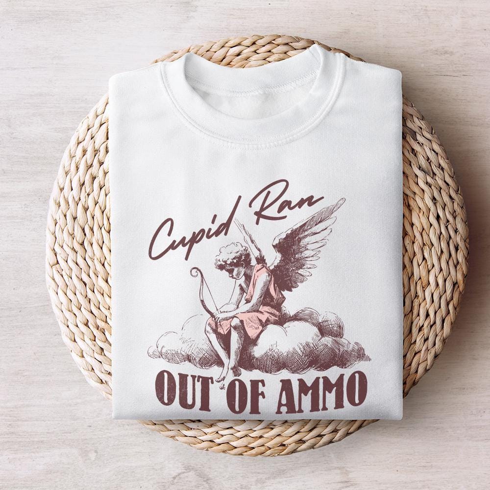 Cupid out of Arrows Png, Funny Valentine png - 300 DPI Design for T-Shirt