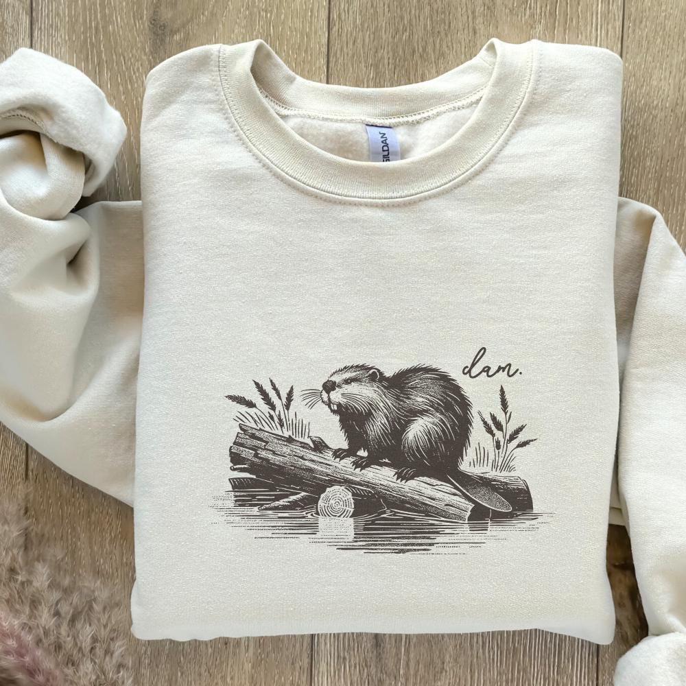 Beaver Dam PNG, Funny Beaver - 300 DPI Design for T-Shirt