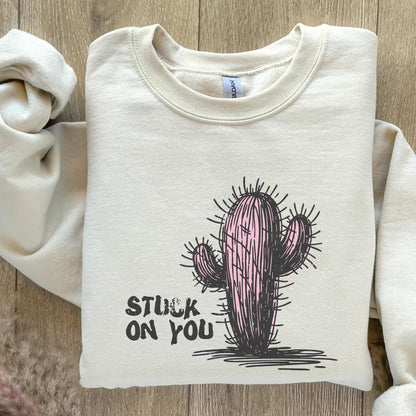 Stuck on You PNG, Western Valentine’s Day Png - 300 DPI Design for T-Shirt