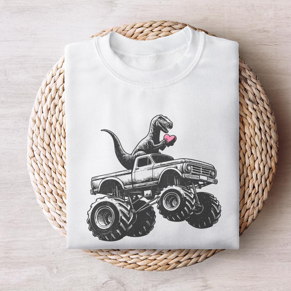 T-Rex Dinosaur Monster Truck Png, Sublimation Design - 300 DPI Design for