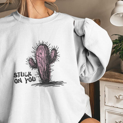 Stuck on You PNG, Western Valentine’s Day Png - 300 DPI Design for T-Shirt