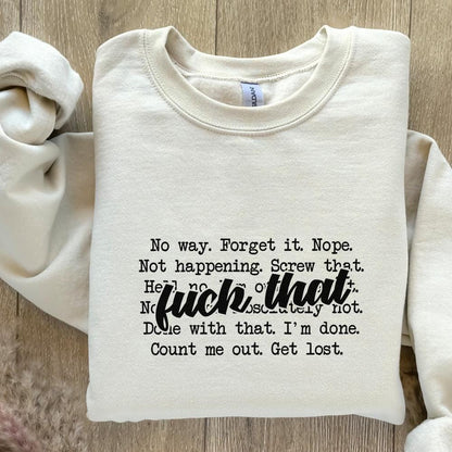 F*ck That PNG png, Sarcastic Adult Humor - 300 DPI Design for T-Shirt