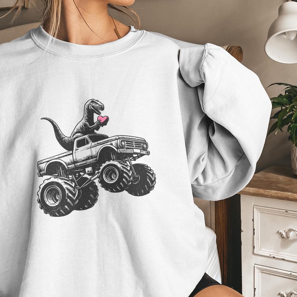 T-Rex Dinosaur Monster Truck Png, Sublimation Design - 300 DPI Design for