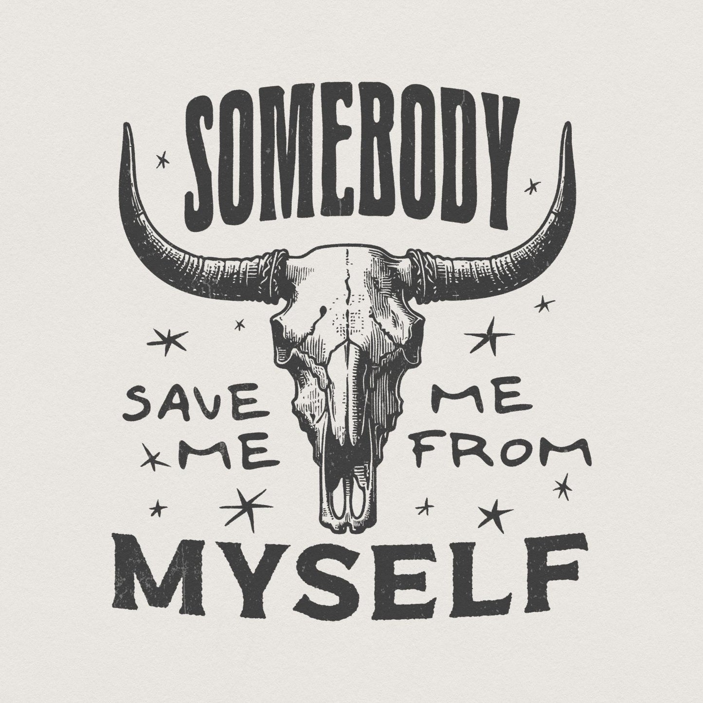 Somebody Save Me PNG, Country Music - 300 DPI Design for T-Shirt