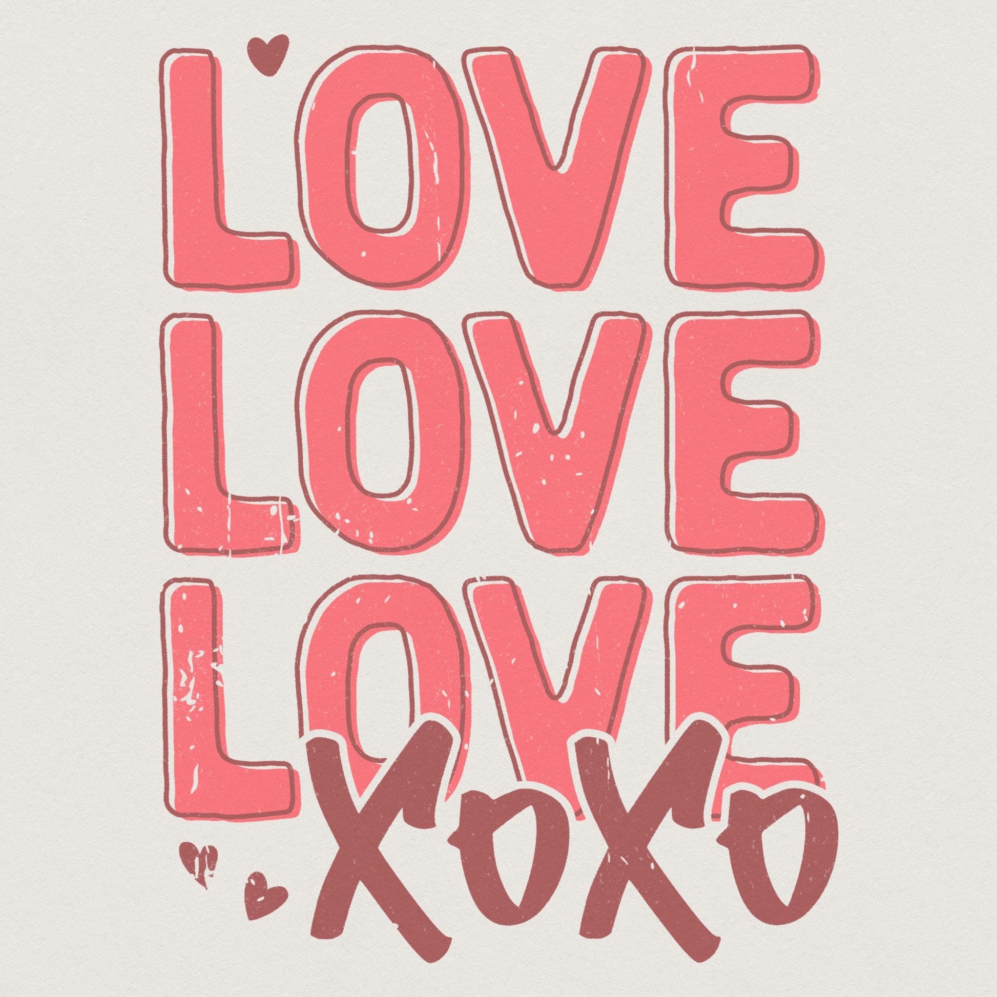 Valentines Day PNG, Xoxo PNG - 300 DPI Design for T-Shirt