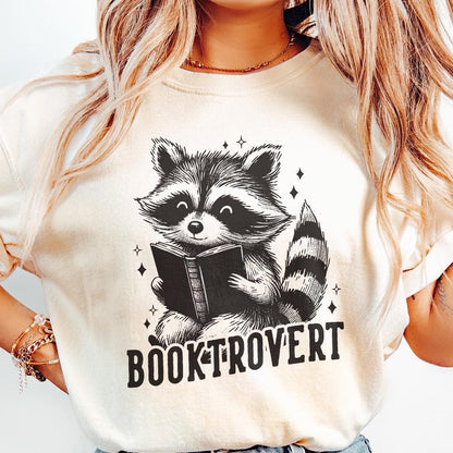 Booktrovert PNG, Funny Book Lover PNG - 300 DPI Design for T-Shirt