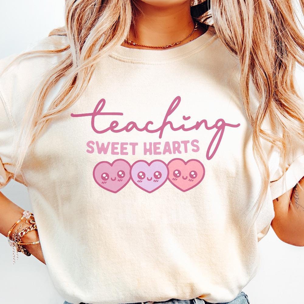 Teaching Sweethearts Png, Teacher Valentines Png - 300 DPI Design for