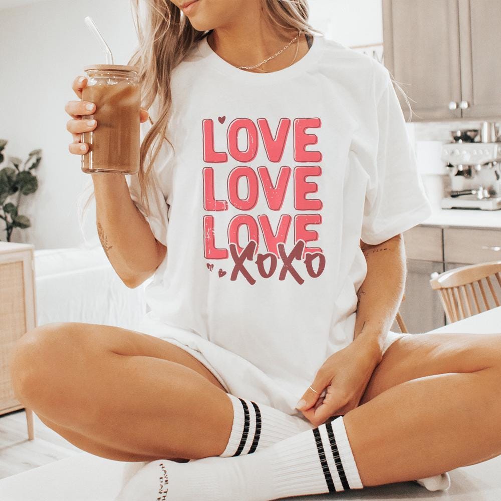 Valentines Day PNG, Xoxo PNG - 300 DPI Design for T-Shirt