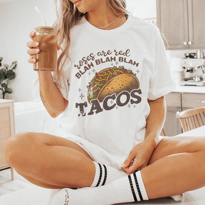 Roses Are Red png, Tacos PNG - 300 DPI Design for T-Shirt
