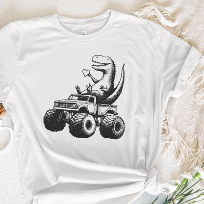T-Rex Dinosaur Monster Truck Png, Sublimation Design - 300 DPI Design for