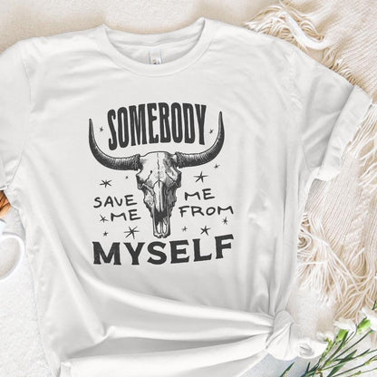 Somebody Save Me PNG, Country Music - 300 DPI Design for T-Shirt
