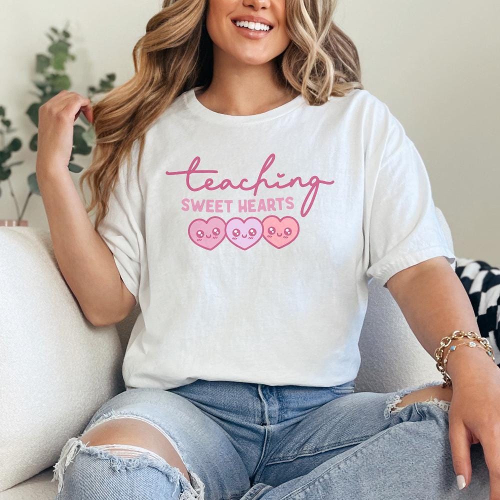 Teaching Sweethearts Png, Teacher Valentines Png - 300 DPI Design for