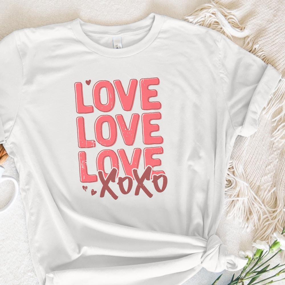 Valentines Day PNG, Xoxo PNG - 300 DPI Design for T-Shirt