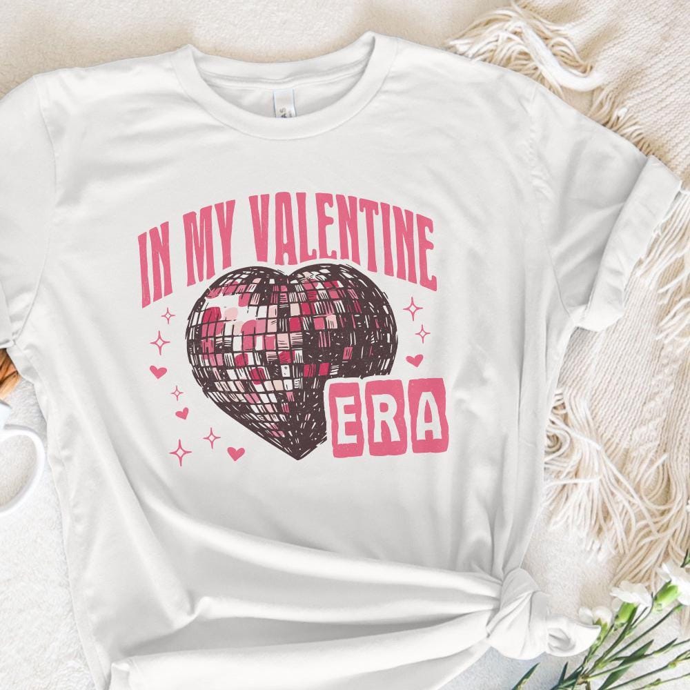 In My Valentine Era Png, Retro Valentine Png - 300 DPI Design for T-Shirt