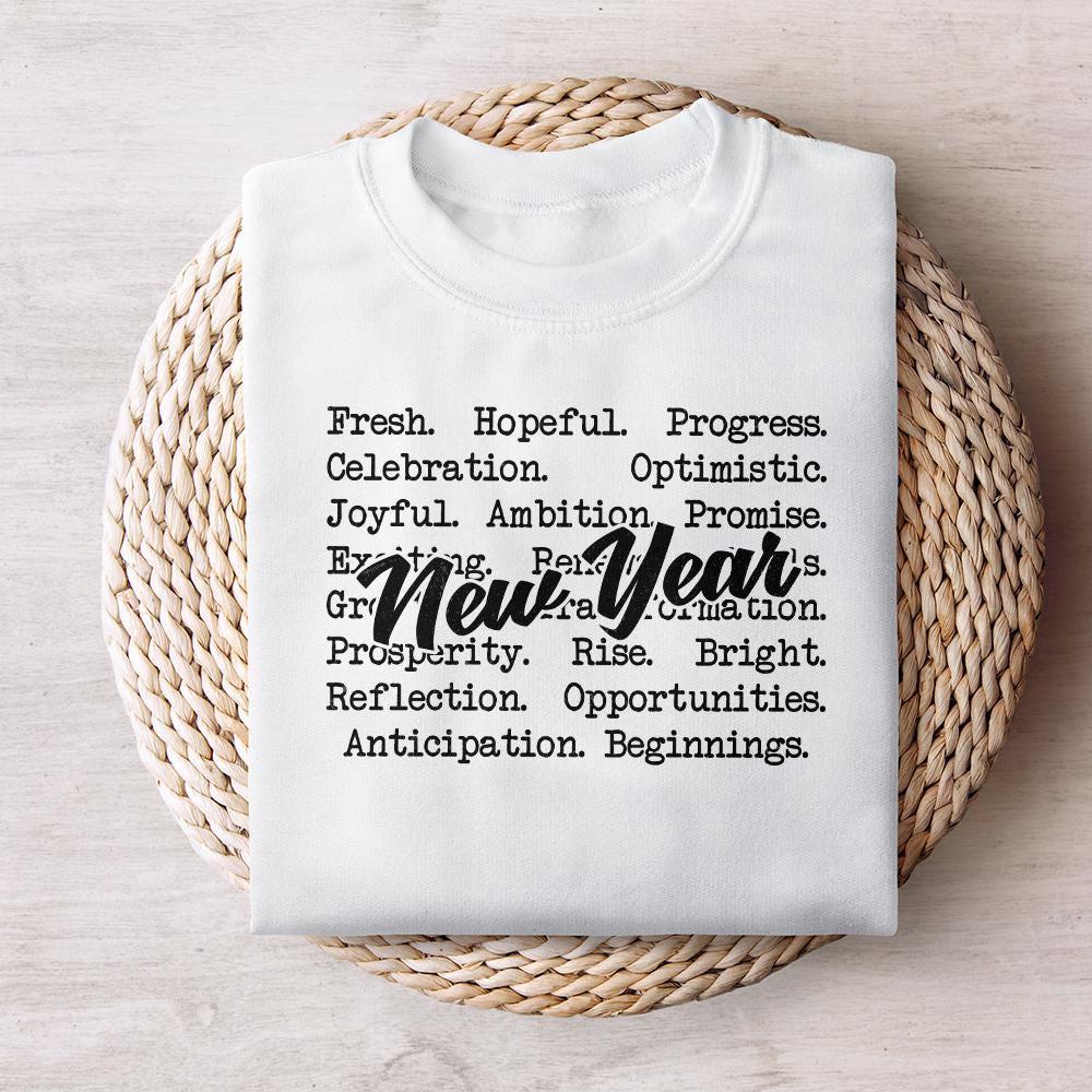 New Year Words png png, Cozy Sweaters - 300 DPI Design for T-Shirt