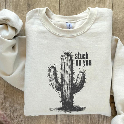 Stuck on You PNG, Western Valentines Day Png - 300 DPI Design for T-Shirt