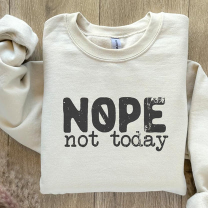 Nope Not Today png, Sarcastic Mom Life png - 300 DPI Design for T-Shirt
